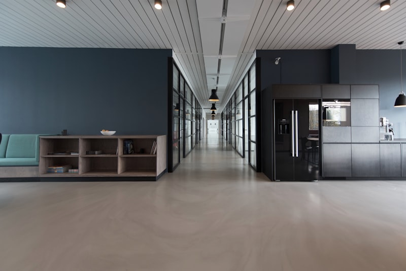 Modern Dubai office with smart workplace technology and video conferencing