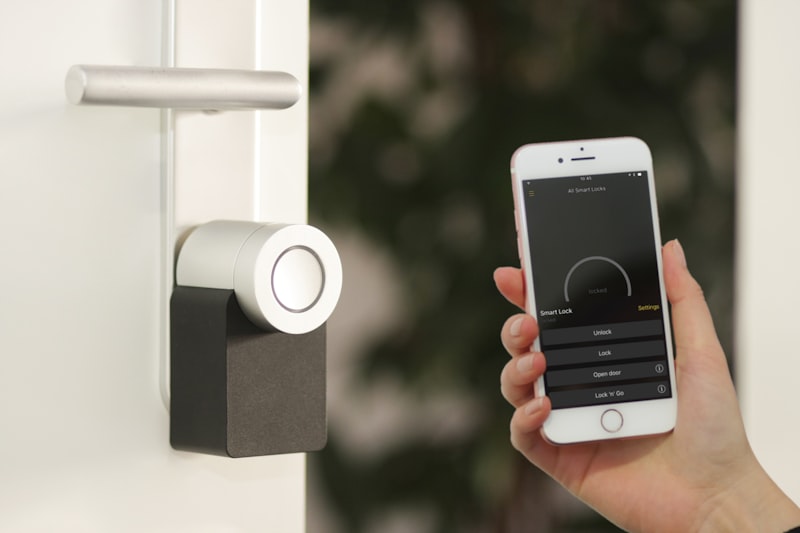 Smart home security camera and access control panel installation